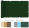 Outdoor-Terrassenüberdachung, 2,4 x 6 m, UV-Block-Sonnenschutz, Markise mit Gratis Seil, atmungsaktiver Netzstoff, 95 % UV-Schutz (Dunkelgrün)