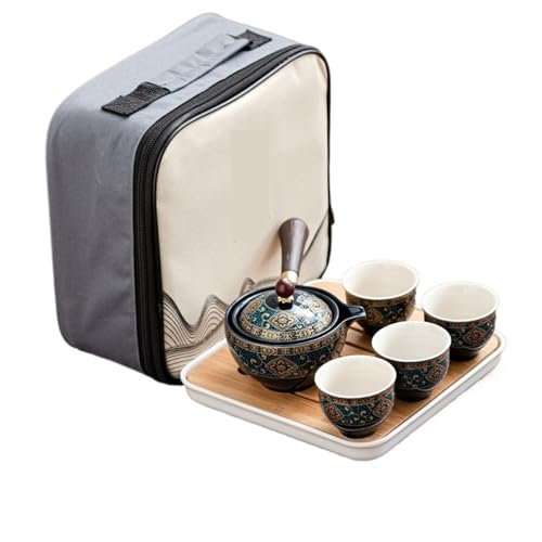 XPJYUA Service à thé Service à thé Swing Tea Artifact Lazy Kung Fu Tea Set Théière Portable Service à thé Cuisine Salle à Manger Bar Maison Jardin