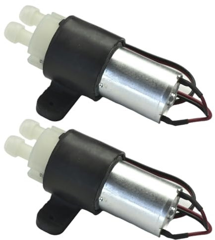 CONQUERALL 2PCS DC 12-24V 370mini DC Zweiloch-Luftpumpe Membran selbstansaugende Wasserpumpe für Luftbefeuchter, Pflanzensprüher, Teekessel