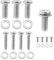 Mebamce Universal TV Mounting Hardware Kit 24 PCS M4 M6 M8 Stainless Steel Screws Washers for VESA Wall Mount TV and Monitor Bracket Fixing