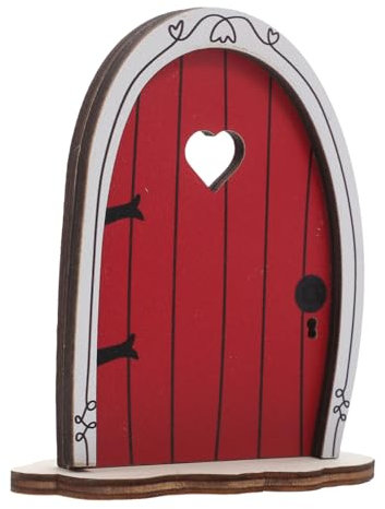 KITANDOVE Miniatur Feentür Aus Holz Für Garten Dekorative Gnom-tür Für Außenanlagen Für Baumdekoration Und Miniaturlandschaften