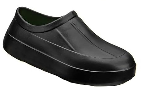 Zapatos De Trabajo De Cocina De Seguridad Para Hombres, Zapatos Antideslizantes Para Chef De Restaurante Resistentes Al Aceite Y Al Agua A La Moda, Zapatos De Trabajo Ideales Para(Black,43 EU)