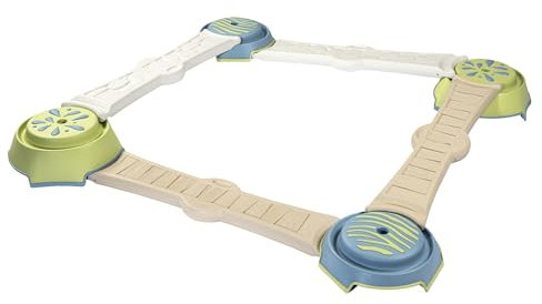 Smoby Life - Abenteuer-Parcours aus 57% Recyclingmaterial - Motorikspielzeug mit 4 Plots & 4 Planken - Ab 2 Jahren - Für drinnen & draußen