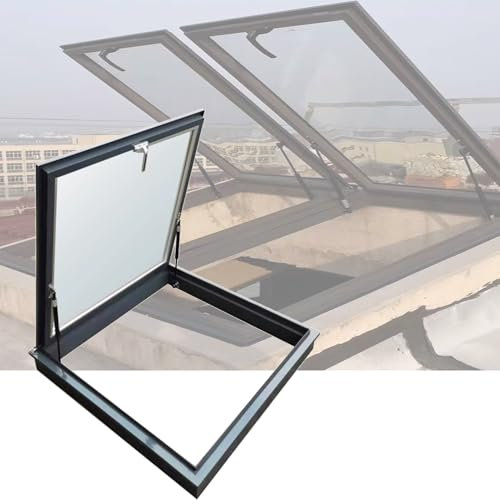 XILYZMO Dach Oberlicht, Notausgang Fensterschachtabdeckung, Dachfenster Oberlicht Keller Tageslichttür, Dachbodenbeleuchtung Schachtfenster Für Innen