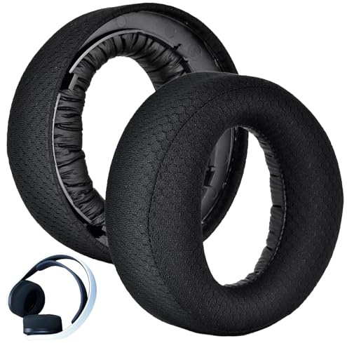 Cuscinetti Auricolari di Ricambio per PS5 3D con Tessuto Traspirante | E Schiuma di Alta Qualità, Isolamento Acustico e Migliora il Comfort di Utilizzo