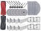 JOSYOG Saros 10 Replacement Dual Main Brush/Side Brushes/Mop Pads/Dust Bags for Roborock Saros 10 Robot Vacuum Cleaner Accessories Parts (Set 3)
