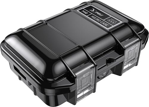 PELI M40 Micro Case – Small Protective Case; Superior Protection for Valuable Equipments and Compact Tools; Water Resistant, Dust Resistant and Crushproof; Volume 1 Litre; Colour: Black
