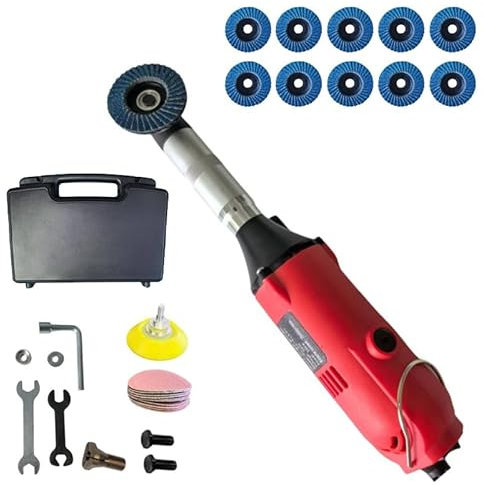 350W Electric Tile Seam Opener & Cleaner – Variable Speed Rotary Tool for Tile Cutting, Sanding & Polishing, Compact Grout Remover with Safe Brush Cover, 15000RPM Power Tool