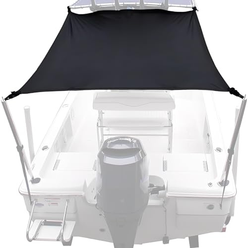 T-Top - Extensión de Parasol para Consola Central de Barco, Cubierta de toldo de popa Marina, Tela Oxford 600D Resistente (A)