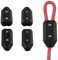 INCREWAY 4PCS Reusable Rope Clamp Plastic Rope Connector Clamp Suitable for 9-10 mm Nylon Rope or Braided Ropes