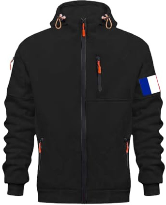 Veste en polaire épaisse pour homme avec fermeture éclair, style décontracté, coupe ample, pull, sweat-shirt en polaire pour l'hiver, vêtements de rue confortables avec sweat-shirt uni pour homme