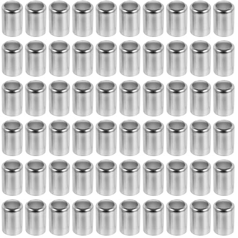 ARTIBETTER 100 pezzi Raccordi Tubo Idraulico Alta Pressione in Acciaio Inossidabile Manicotti Compressione Resistenti per Tubo Idraulico con Attrezzo Crimpatore Facile da Usare