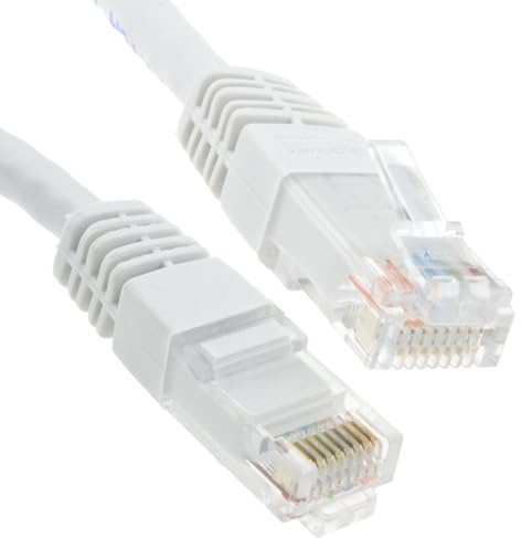 kenable Ethernet Network Cable Cat6 Gigabit RJ45 Full Copper Internet Patch Lead White 1.5m