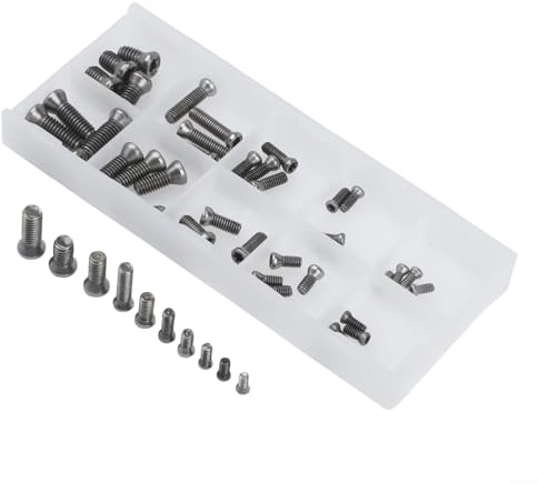 50 Stück CNC Schrauben Set M2 bis für Spannfutter Befestigung Hartmetall Wendeschneidplatten Werkzeughalter Drehmaschine Werkstatt schwarz
