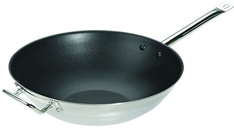 Schulte Ufer 190071 36 Wok Pfanne DIAMAS PRO Trigon 36 cm beschichtet Induktion