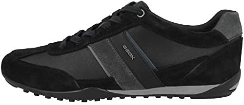 Geox Jungen U Wells C Sneakers, Black Dk Jeans, 40 EU