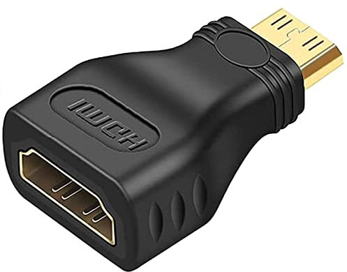 PENCILUPNOSE© FEMALE HDMI ADAPTER to MALE MINI HDMI GOLD PLATED