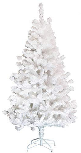 artplants.de Künstlicher Christbaum GÖTEBORG, weiß, beschneit, 210cm, Ø 100cm - Weihnachtsbaum künstlich - X- Mas Baum