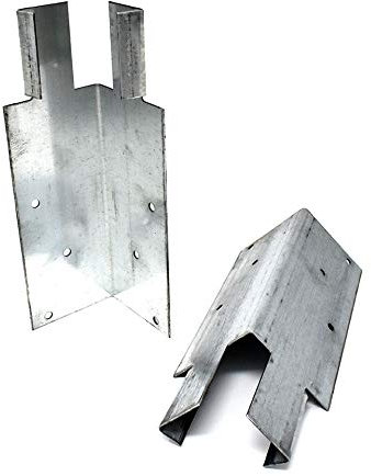 Pack of 6 x Galvanised Mortice Arris Rail Brackets (200mm x 62mm x 62mm)