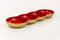 TUPPERWARE Allegra Perle rot gold Servierschale Servierschalenquartett