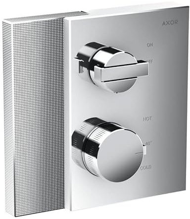 Hansgrohe Thermostat Unterputz Axor Edge F-Set Diamantschliff chr.mit Absperrv, 46751000