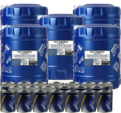 50L Motoröl MANNOL Energy 5W-30 10xMotor Doctor+Motor Flush