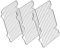 Zacfton Edelstahl-Kühlgitter, 3er-Set, 21,6 x 15,7 x 1,3 cm (L x B x H), Drahtgitter zum Kochen, Backen, Braten, Grillen, spülmaschinenfest
