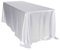 TINWARM Rettangolare Tovaglia in Raso per la Decorazione di Matrimonio/Compleanno/Battesimo del Bambino/Eventi 228 * 335CM - Bianco