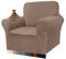 Granbest Sesselbezüge mit hohem Stretch, superweich, Stuhlhussen für Wohnzimmer, Jacquard-Sofabezug für Hunde, rutschfest, Stuhlhusse mit Armlehnen, Möbelschutz (1-Sitzer, Khaki)