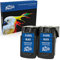 RINKLEE Wiederaufbereitete Tintenpatrone für Canon PG-510XL kompatibel mit Canon Pixma iP2700 iP2702 MP230 MP240 MP250 MP260 MP270 MP280 MP480 MP490 MP495 MP499 MX320 MX350 | Schwarz, 2er-Pack