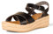 Amazon Essentials Sandalia Tipo Alpargata con Plataforma Plana Mujer, Negro, 38.5 EU