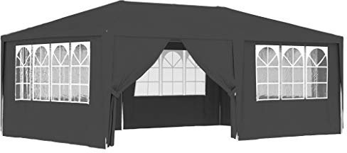Goliraya Gazebo Professionale con Pareti Tendone per Feste 4x6 m/4x4 m 90 g/m² Impermeabile Protezione UV Tenda Giardino Sagre Eventi Mercati Esterno Disponibile in Tanti Colori Diversi