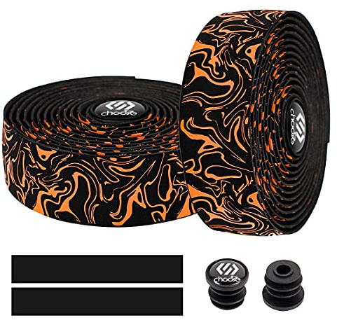 Chooee Road Bike Handlebar Tape,2PCS Bicycle Bar Tape,Orange