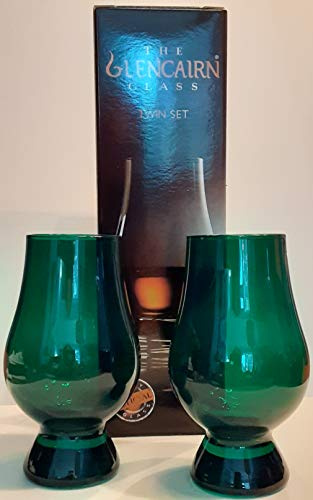 GLENCAIRN Verre À Whisky Vert, Lot De 2 Dans Un Coffret Cadeau Double