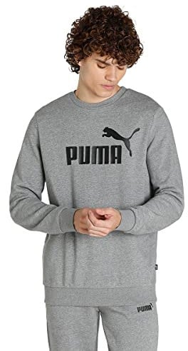 PUMA mens Pullover, Medium Gray Heather, S