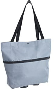 Maximex Einkaufstrolley 3in1, faltbare Einkaufshilfe, Shopper & mobiler Trolley für komfortablen Transport, strapazierfähiges, wasserabweisendes Polyestergewebe, 20 Liter Stauraum/10 kg Traglast