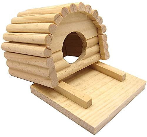 ANCLLO Kleintierhaus aus Holz für Maus, Chinchilla, Ratten, Rennmäuse und Zwerghamster