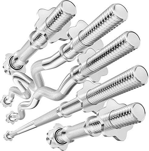 Hop-Sport Hantelstangensets zur Auswahl Ø 30 mm – Langhantel-Stange 167 cm, Kurzhantelstange 40 cm, SZ- & super SZ- Stange 120 cm – verchromt und gerändelt (Lang-, SZ-Curl-, Super SZ-Curl+Kurzhanteln)