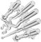 Hop-Sport Hantelstangensets zur Auswahl Ø 30 mm – Langhantel-Stange 167 cm, Kurzhantelstange 40 cm, SZ- & super SZ- Stange 120 cm – verchromt und gerändelt (Lang-, SZ-Curl-, Super SZ-Curl+Kurzhanteln)