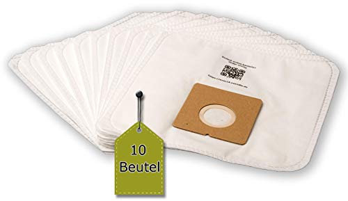 Lot de 10 sacs d'aspirateur compatibles avec ECRON VC 2050 - 10 sacs d'aspirateur + 1 micro filtre - Compatible avec les sacs d'aspirateur Swirl Y98/Y298