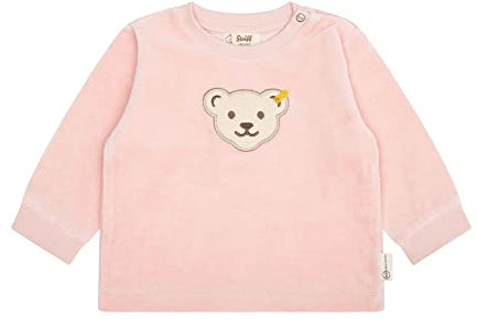 Steiff Unisex Baby Kapuze Sweatshirt, Silver PINK, 68