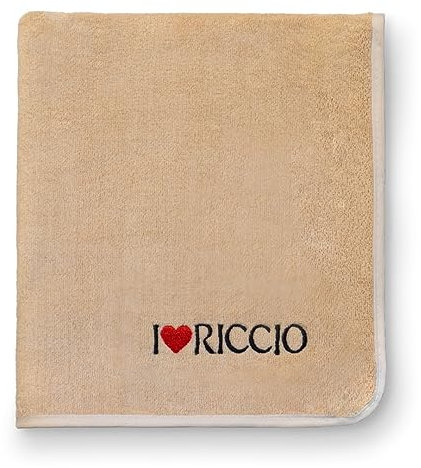 I Love Riccio Asciugamano Capelli Ricci in Microfibra, Asciugamano Plopping e Scrunching per Onde e Ricci Ideali, Rende i Capelli Morbidi e Lucidi, Colore Grigio, 90 x 54 cm