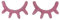 Anawakia 3D Holz Wimpern Wandtattoo, 3D Holz Wimpern Wandtattoo Sticker für Babyzimmer Kinderzimmer Wanddekoration (Rosa)