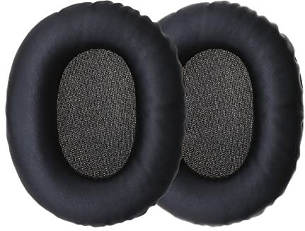 Be In Your Mind 1 Paar Ohrpolster Ersatzset Schwarze Ohrpolster aus Leder Schaumstoff Ohrpolster Set weiche Kopfhörer Pads Ersatz kompatibel mit Philips SHB7250 Kopfhörern