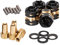 Harilla 4 Messing Rad Hex Adapter RC Spurverbreiterungen Aluminiumlegierung RC Hex Nabe für Axial SCX24 Axi00005 RC Hobby Kraftfahrzeug Teil Zubehör