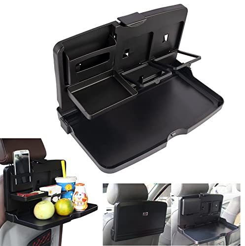 Taekooki Table de Voiture pour Enfant, Siège Arrière de Voiture, Passager, Bureau de Voiture avec Porte-Gobelet et Support de Téléphone Portable
