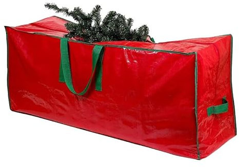 Aspect Christmas Tree Storage Bag for 8ft Trees, Garlands, Decorations | Sturdy Dual Zipper Storage Bag Premium Quality Heavy Duty Waterproof Bag with Carry Handles – Ideal for 8ft Xmas Trees