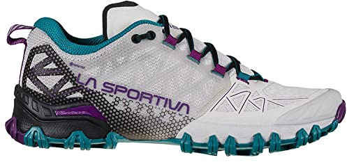 La Sportiva Damen Bushido II GTX Traillaufschuhe, Hellgrau/Blaubeere, 38.5 EU