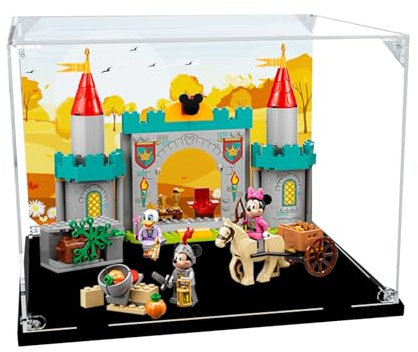 Acryl-Vitrine für Lego 10780 Disney Mickey & Friends Castle Defenders Modell – staubdichte Anti-UV-Aufbewahrungsbox für Sammler (3 mm Hintergrund)