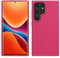 kwmobile Custodia Compatibile con Samsung Galaxy S24 Ultra Cover - Back Case per Caricatore Wireless - Antiurto e Flessibile in Silicone TPU - rosa shocking